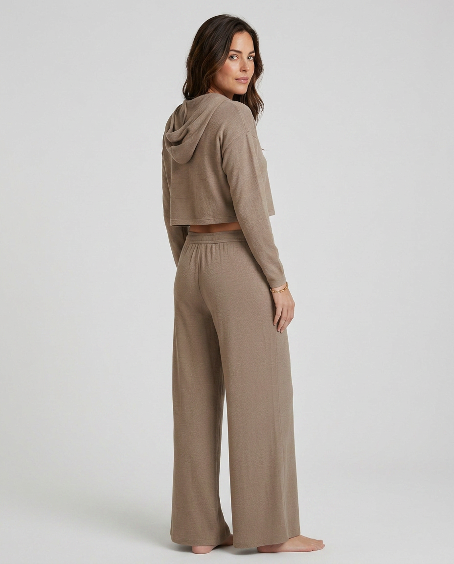 Kristin | Wide-Leg Trousers with Elastic Waist