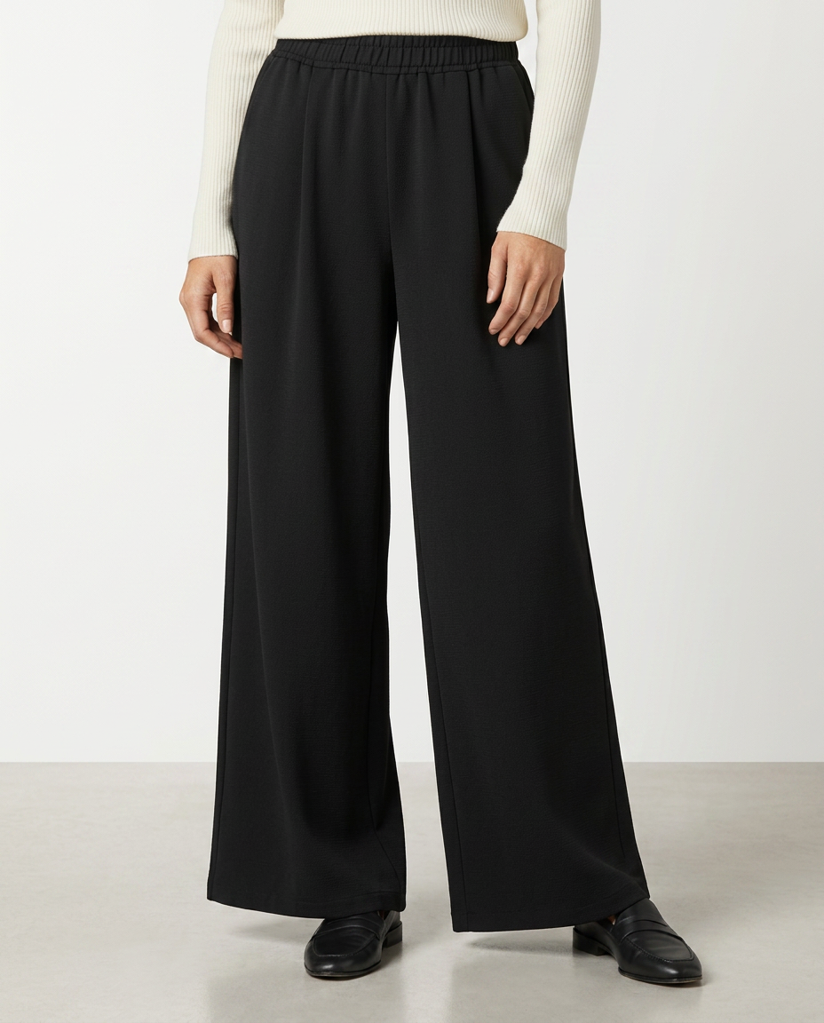 Haley | High Waist Wide Leg Trousers