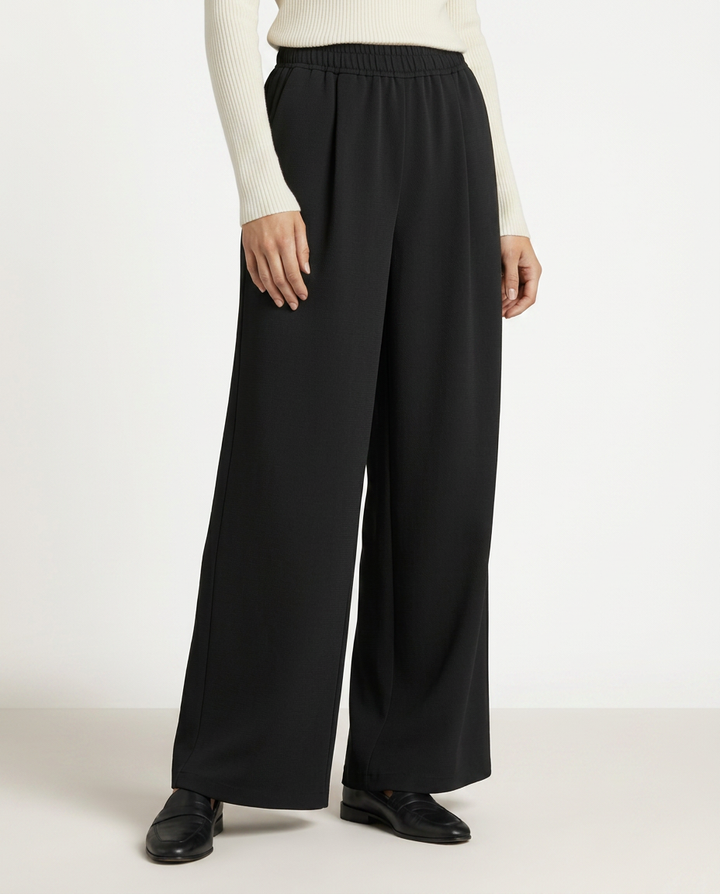 Haley | High Waist Wide Leg Trousers