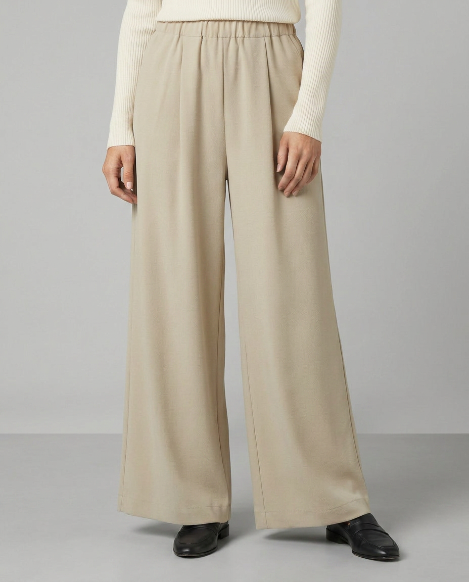 Haley | High Waist Wide Leg Trousers