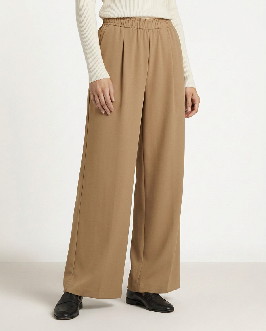 Haley | High Waist Wide Leg Trousers