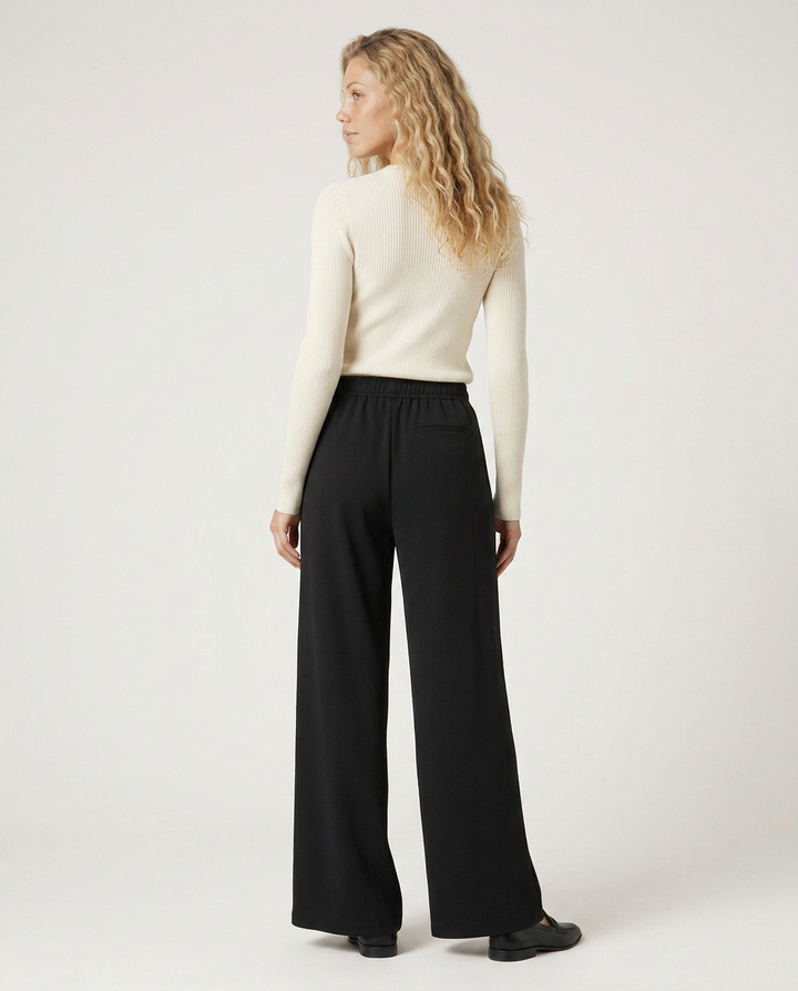 Haley | High Waist Wide Leg Trousers