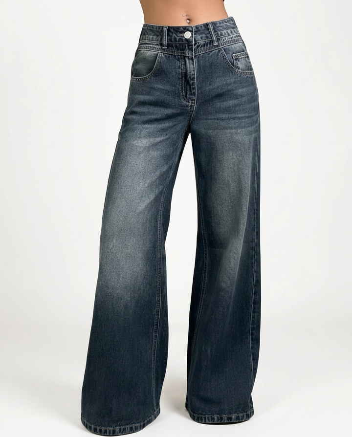 Adrian | Mid-Waist Wide-Leg Trousers