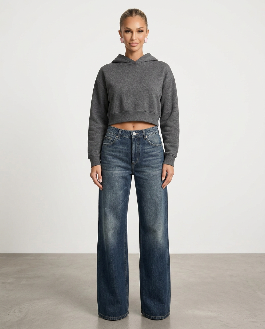 Adrian | Mid-Waist Wide-Leg Trousers