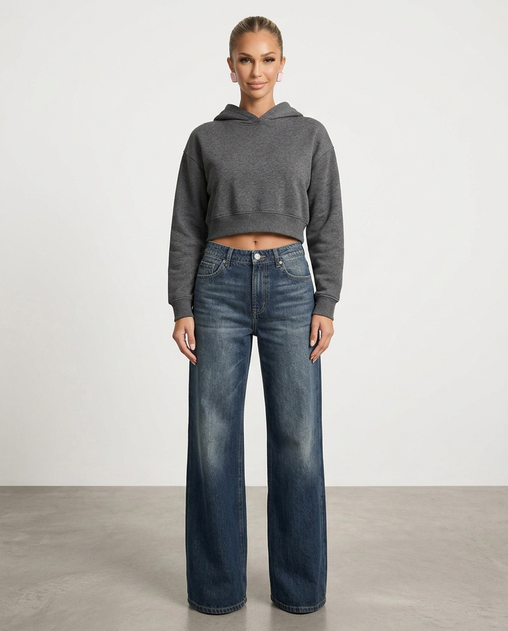 Adrian | Mid-Waist Wide-Leg Trousers