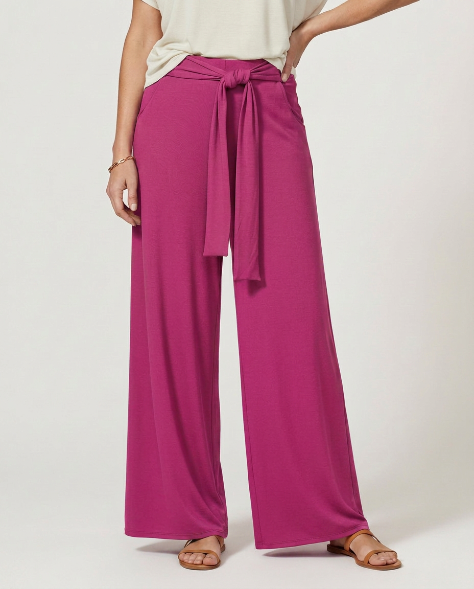 Polly | Tie-Waist Wide-Leg Trousers