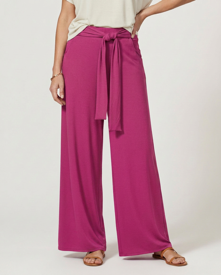 Polly | Tie-Waist Wide-Leg Trousers
