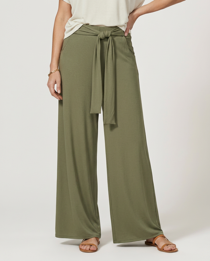 Polly | Tie-Waist Wide-Leg Trousers