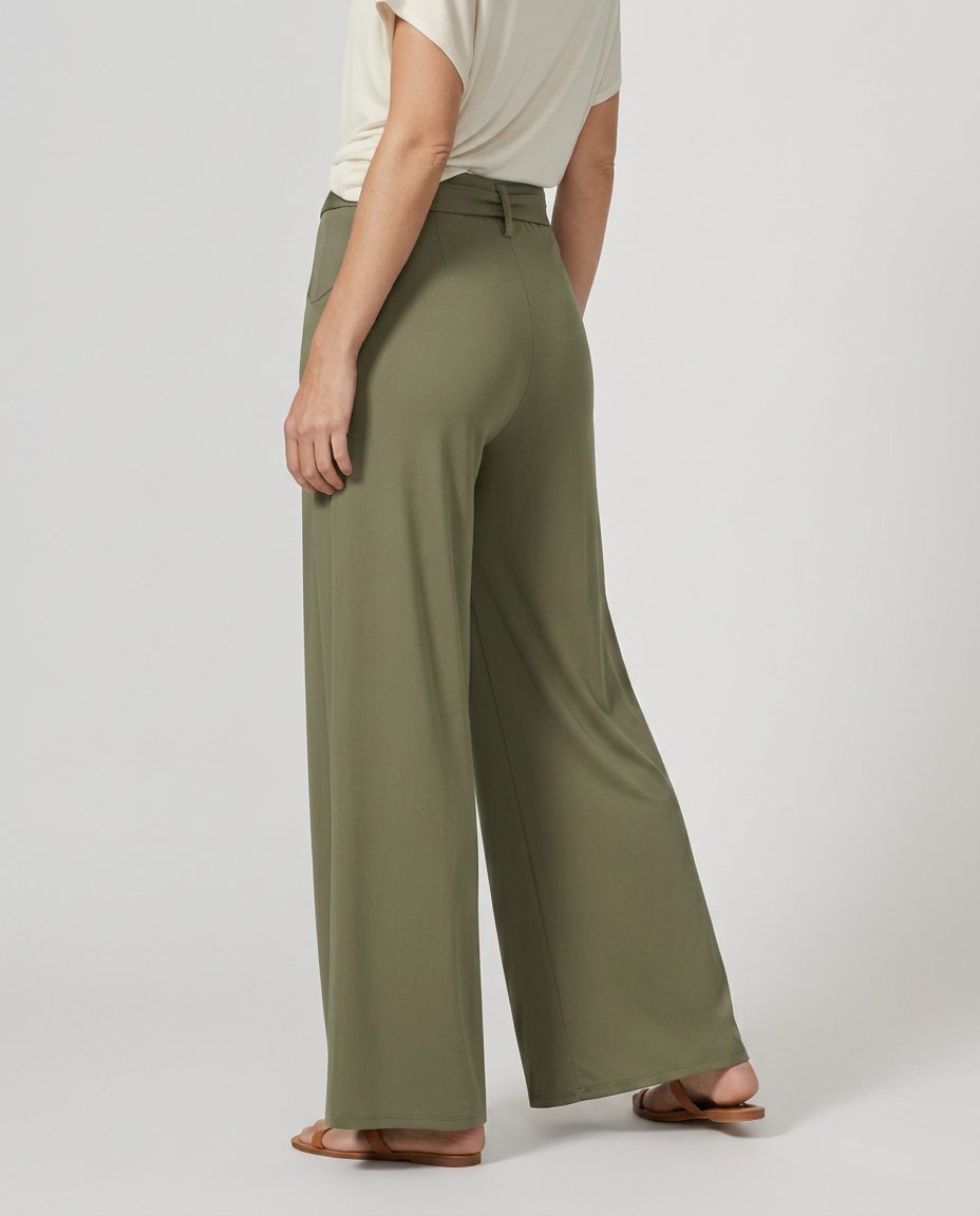 Polly | Tie-Waist Wide-Leg Trousers