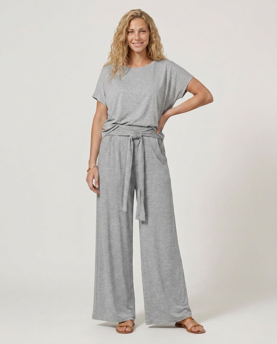Polly | Tie-Waist Wide-Leg Trousers