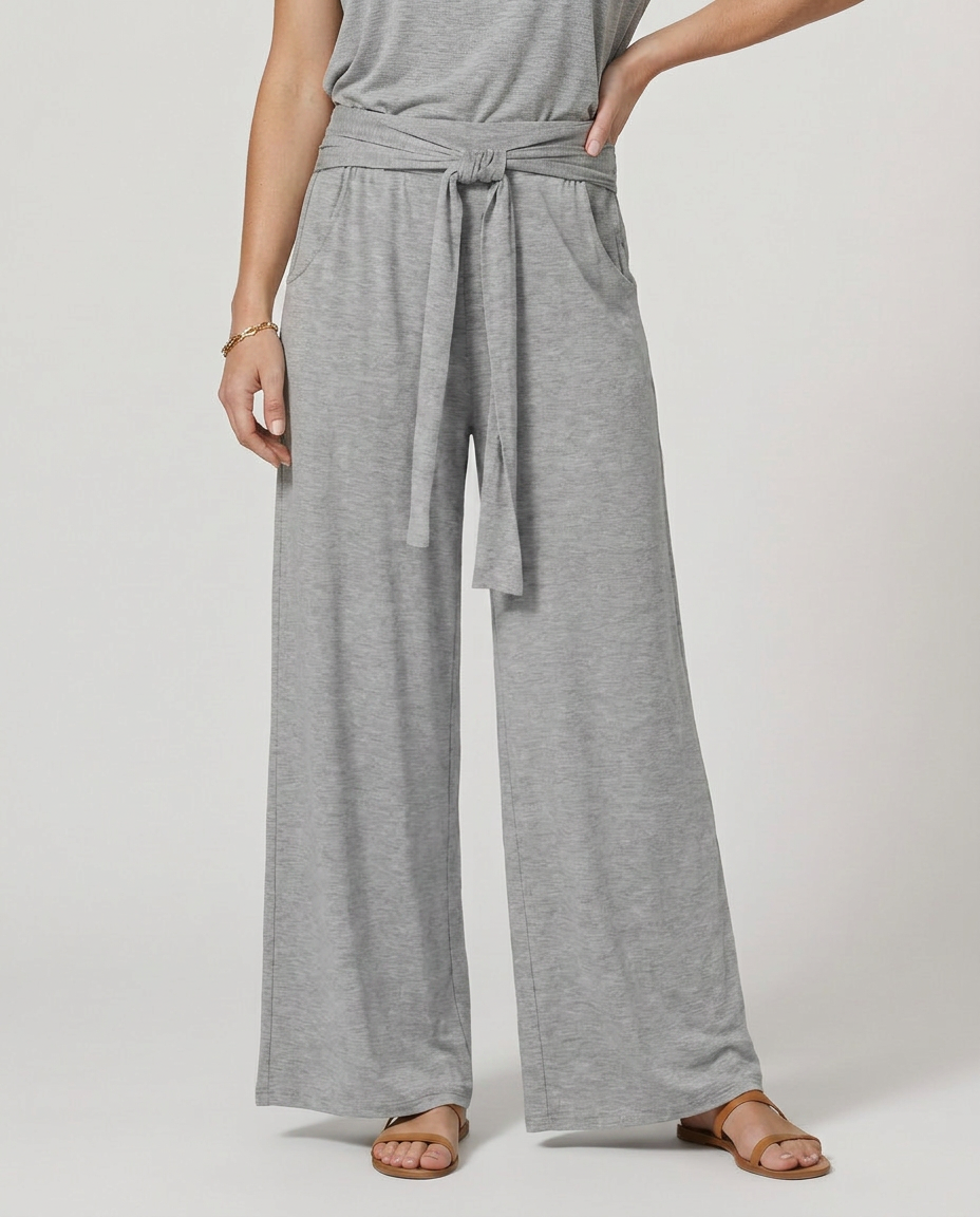 Polly | Tie-Waist Wide-Leg Trousers