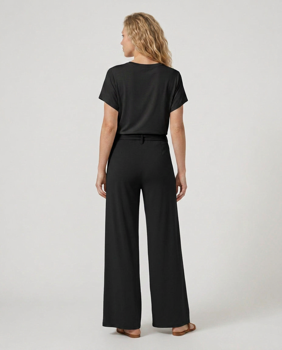 Polly | Tie-Waist Wide-Leg Trousers