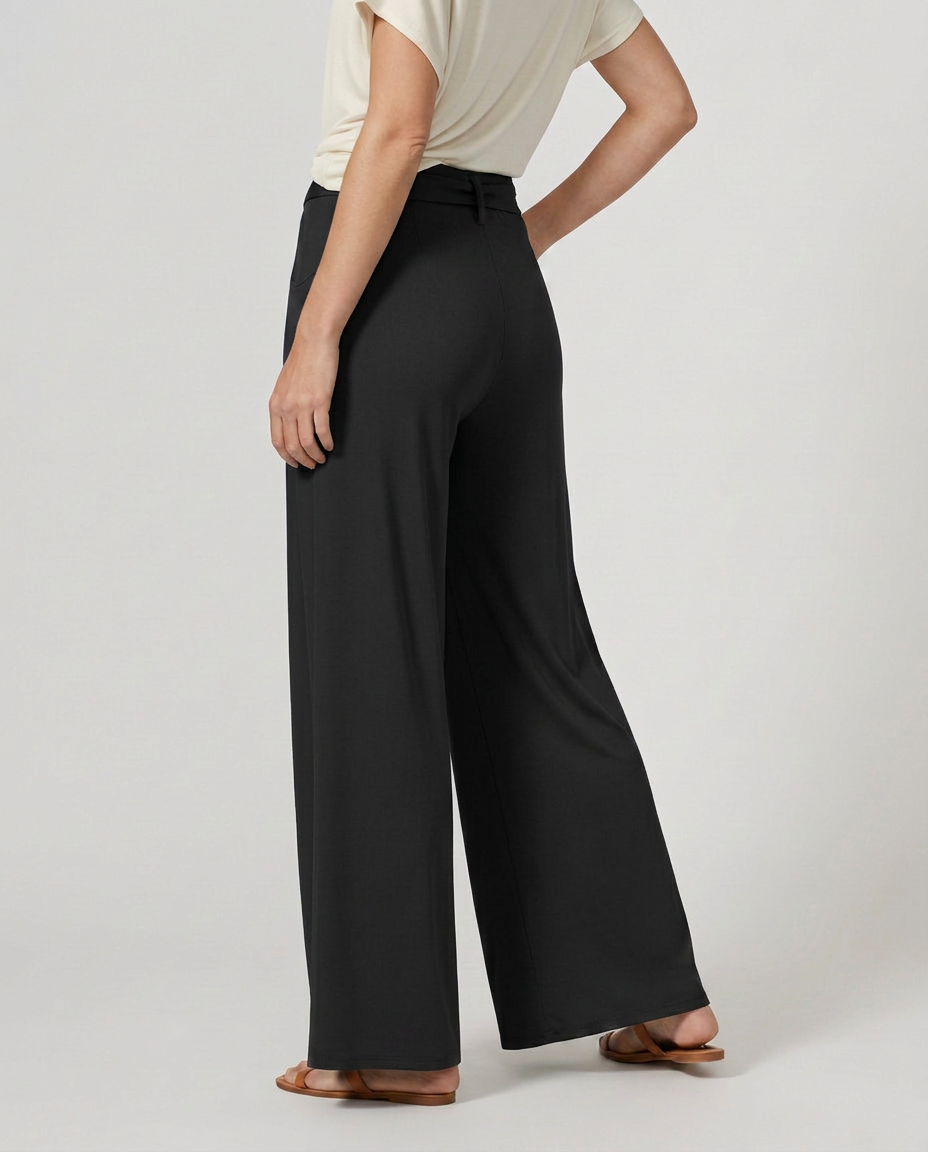 Polly | Tie-Waist Wide-Leg Trousers