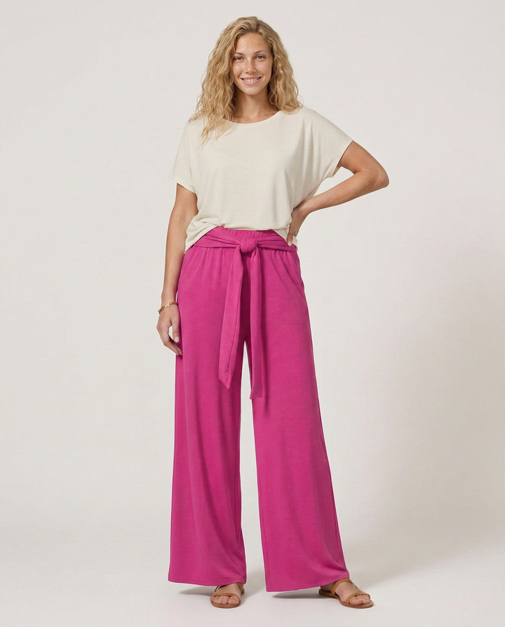 Polly | Tie-Waist Wide-Leg Trousers