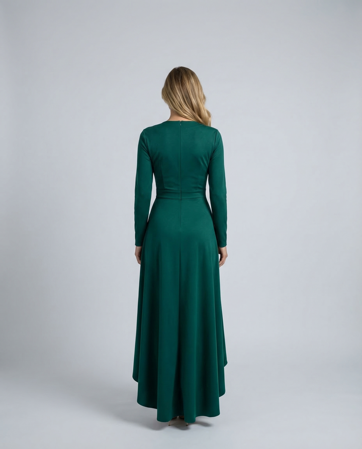 Charlotte | Wrap Midi Dress with Long Sleeves