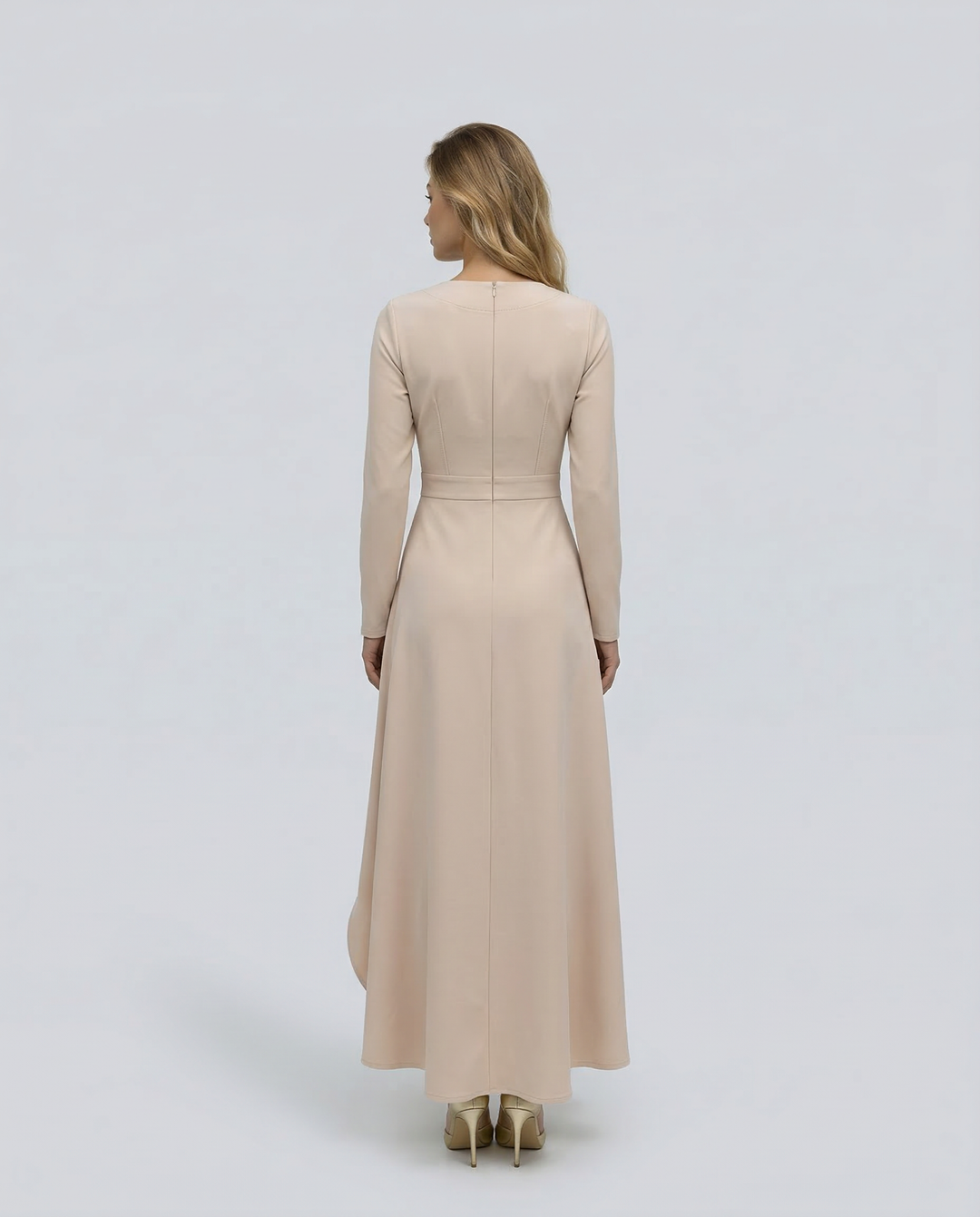 Charlotte | Wrap Midi Dress with Long Sleeves