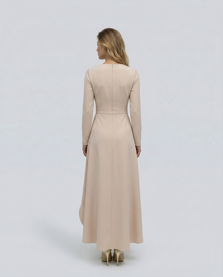 Charlotte | Wrap Midi Dress with Long Sleeves