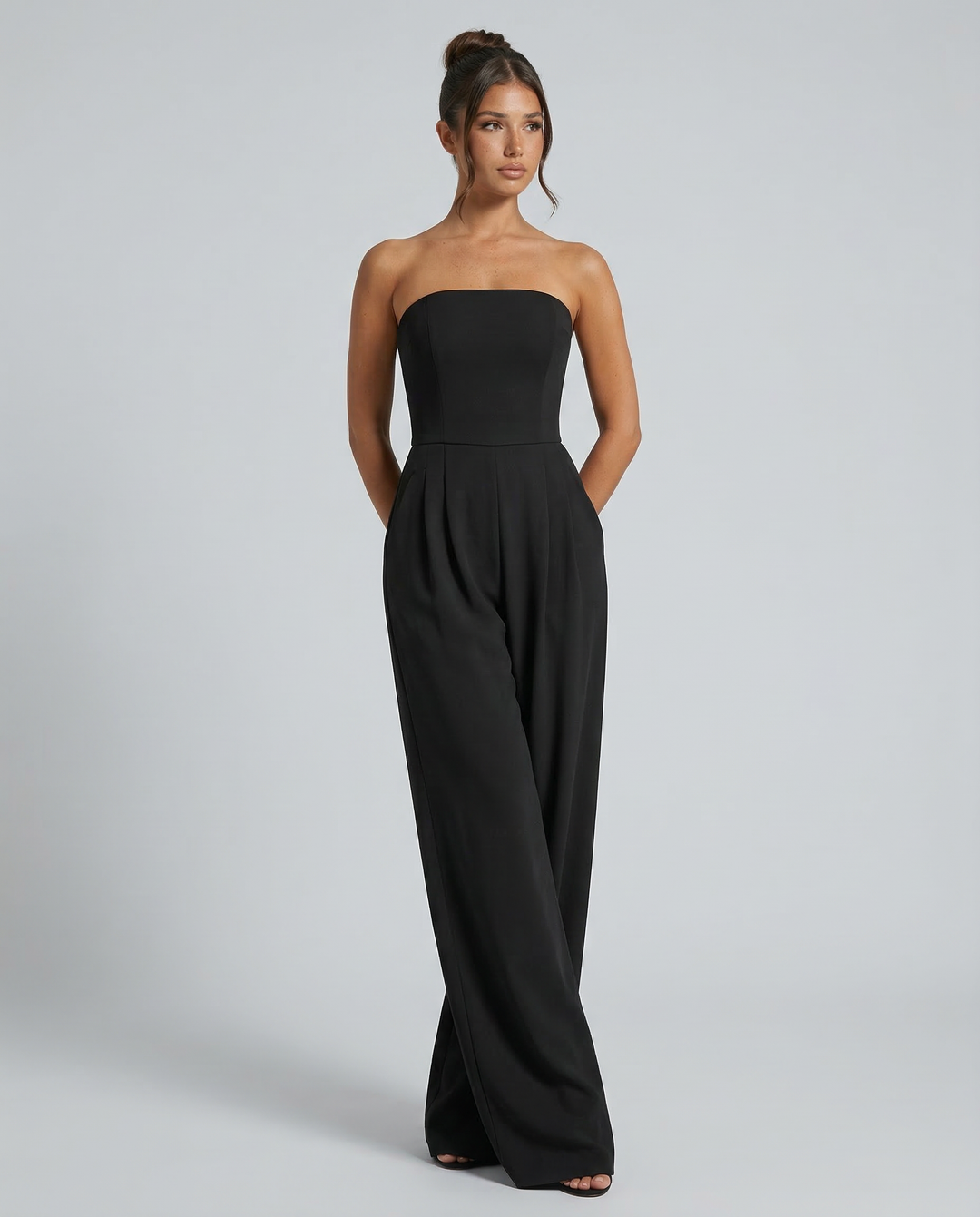 Arlette | Strapless Wide-Leg Jumpsuit