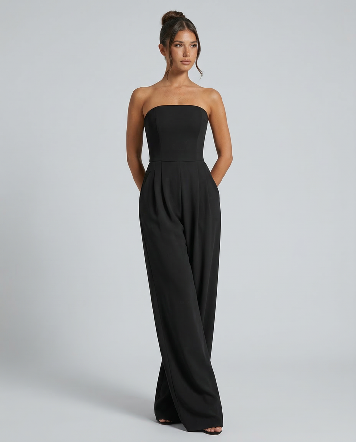Arlette | Strapless Wide-Leg Jumpsuit