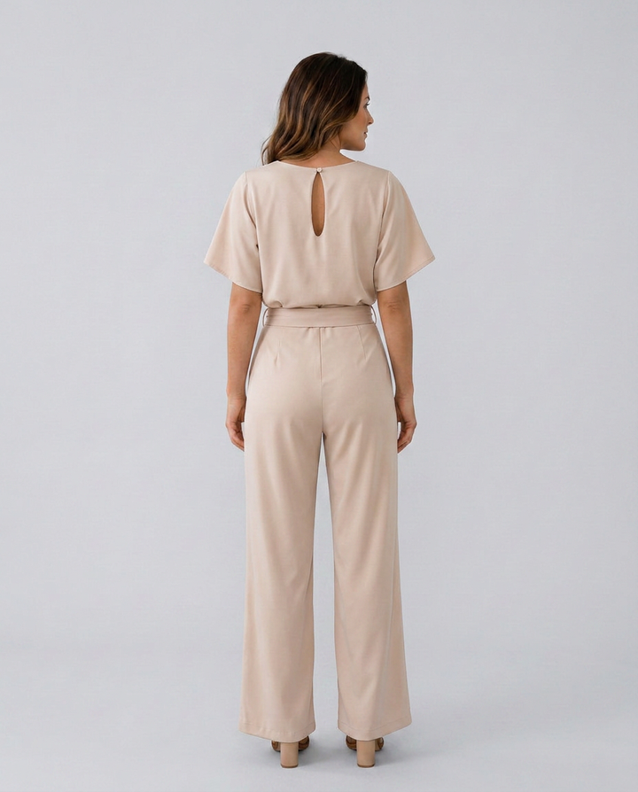 Araceli | Wide-Leg Jumpsuit with Boat Neck