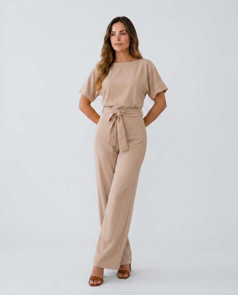 Araceli | Wide-Leg Jumpsuit with Boat Neck