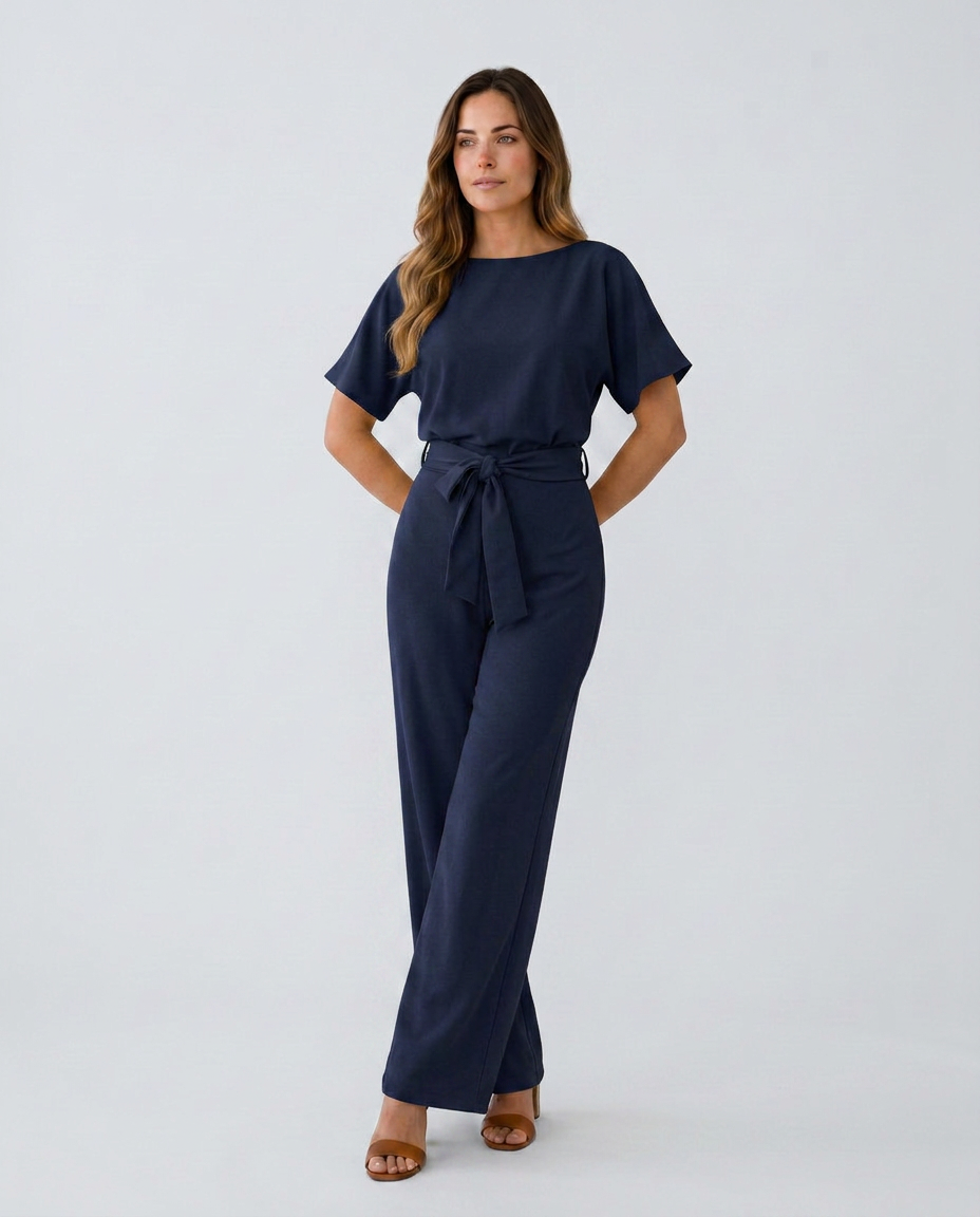 Araceli | Wide-Leg Jumpsuit with Boat Neck
