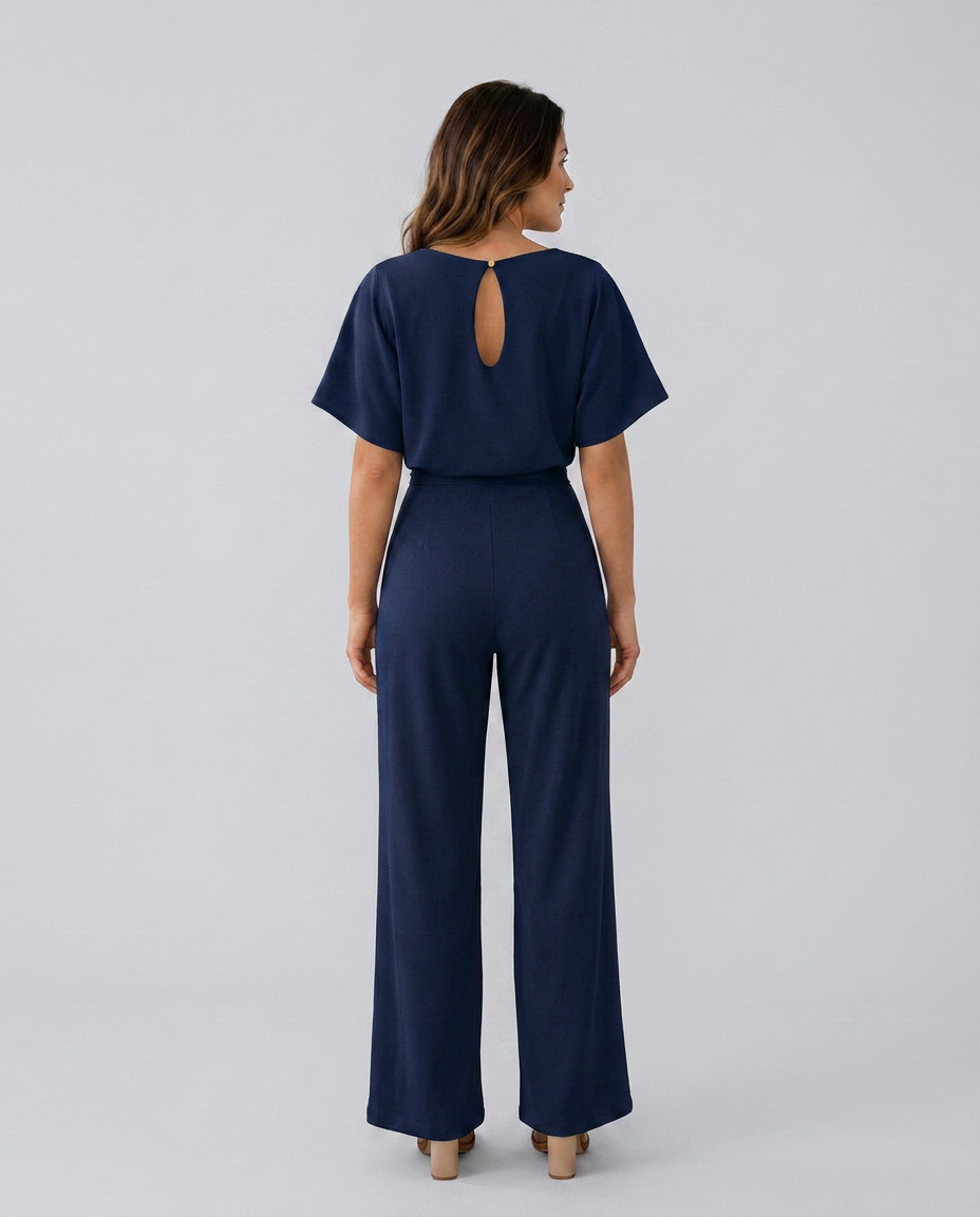 Araceli | Wide-Leg Jumpsuit with Boat Neck