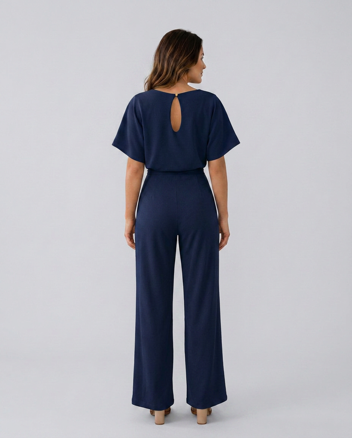 Araceli | Wide-Leg Jumpsuit with Boat Neck