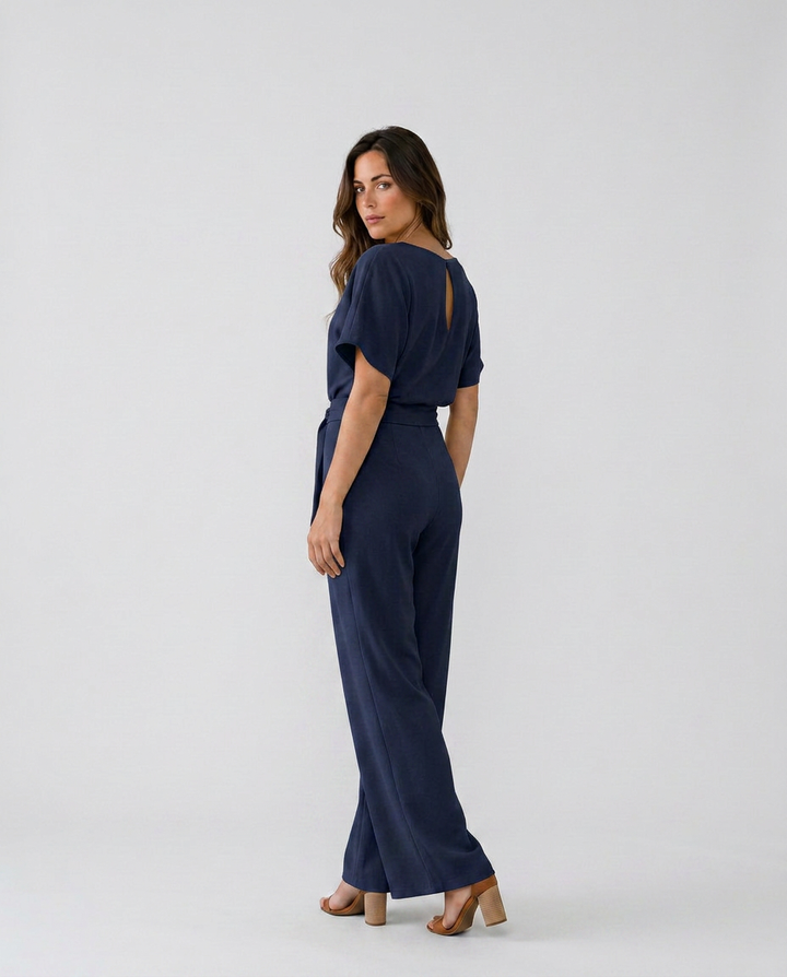Araceli | Wide-Leg Jumpsuit with Boat Neck