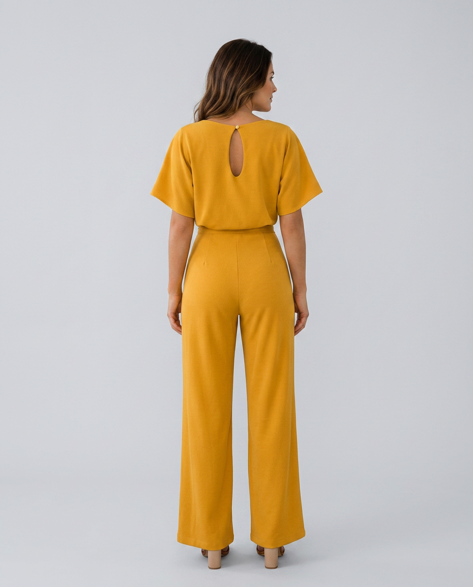 Araceli | Wide-Leg Jumpsuit with Boat Neck
