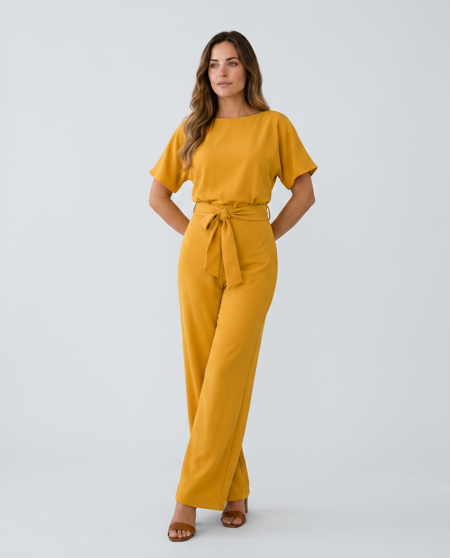 Araceli | Wide-Leg Jumpsuit with Boat Neck
