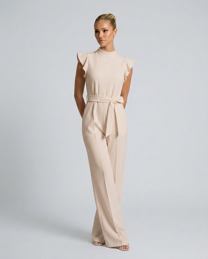 Leila | Wide-Leg Jumpsuit with Tie Waist