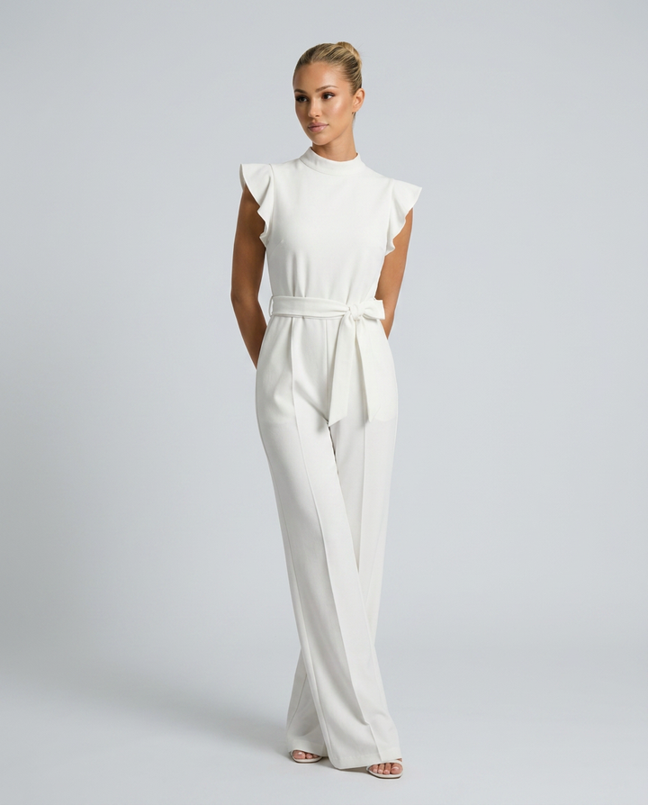 Leila | Wide-Leg Jumpsuit with Tie Waist