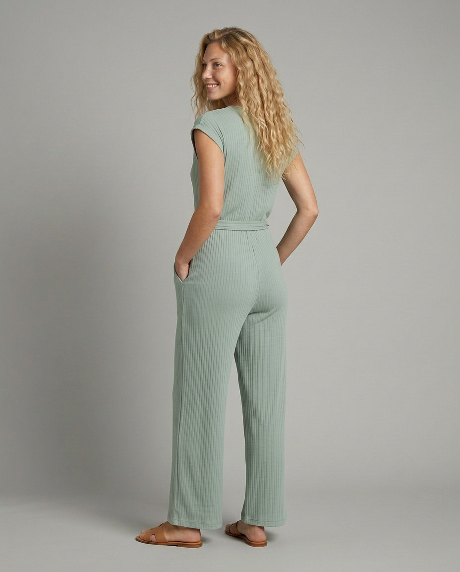 Christi | Wide-Leg Jumpsuit with Button Placket