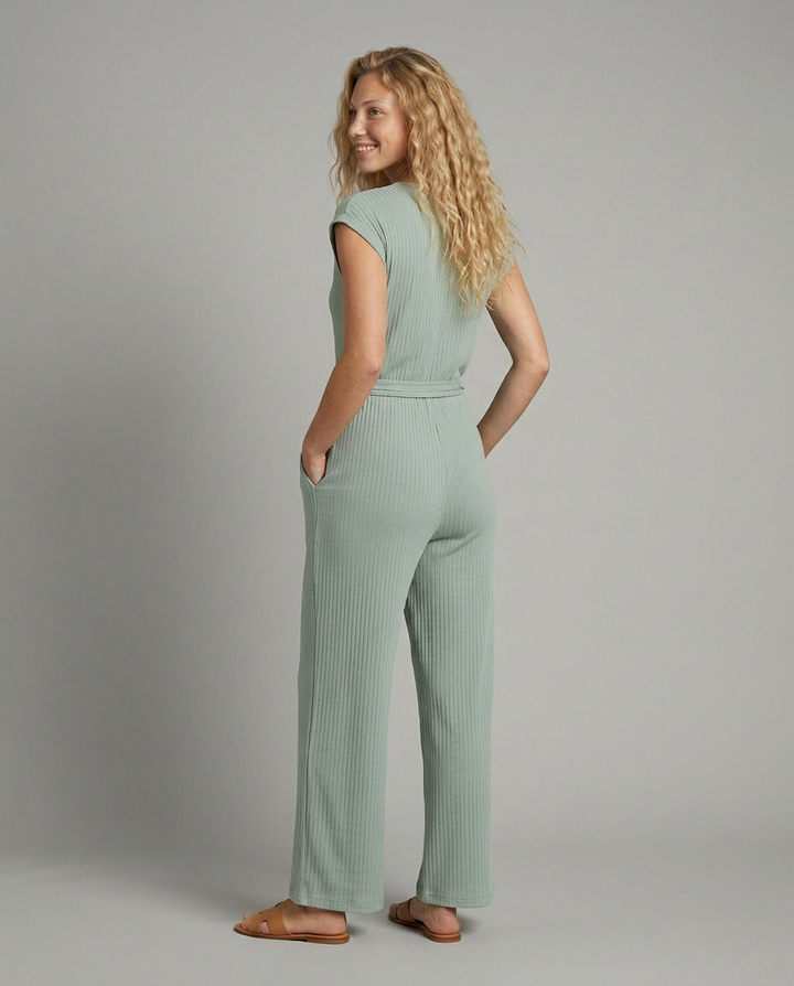 Christi | Wide-Leg Jumpsuit with Button Placket