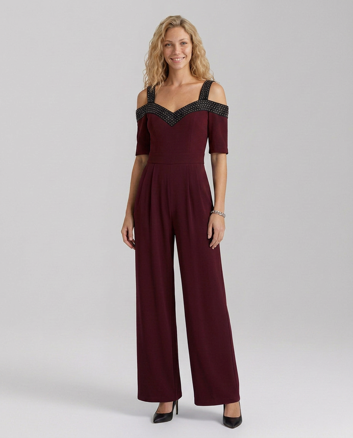 Leola | Off-Shoulder Jumpsuit with Wide Legs