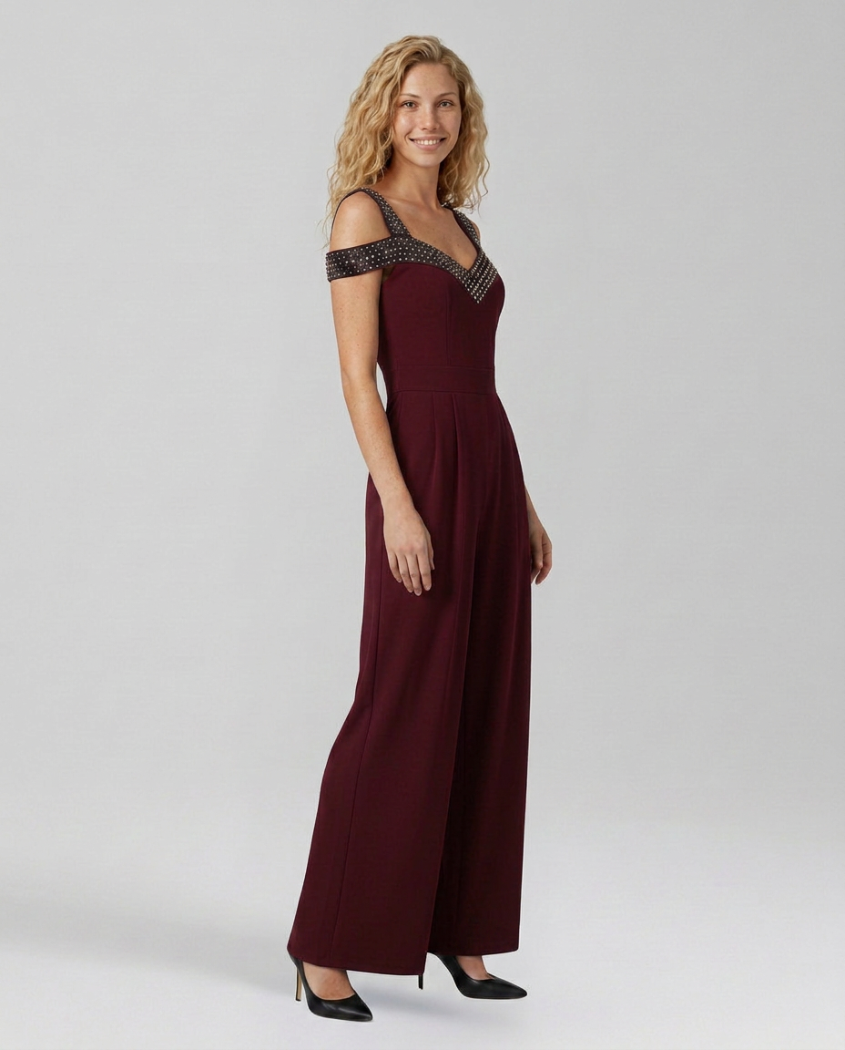 Leola | Off-Shoulder Jumpsuit with Wide Legs