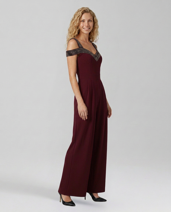 Leola | Off-Shoulder Jumpsuit with Wide Legs