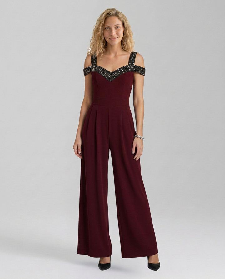 Leola | Off-Shoulder Jumpsuit with Wide Legs