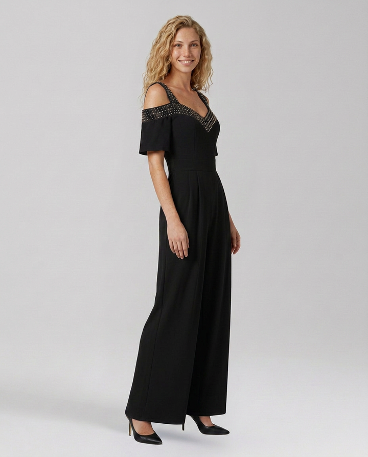 Leola | Off-Shoulder Jumpsuit with Wide Legs