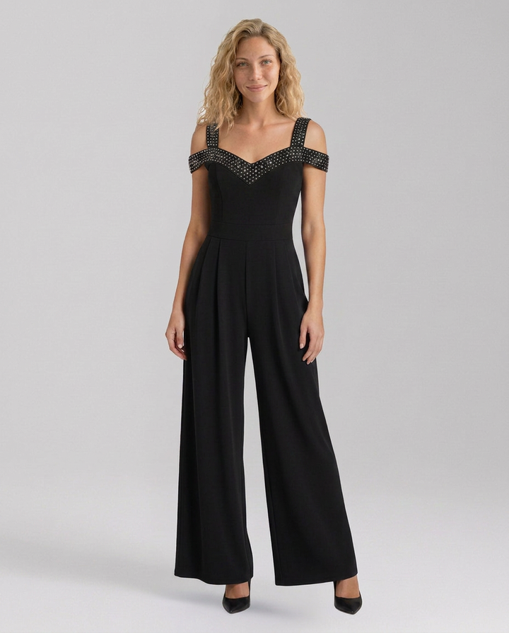 Leola | Off-Shoulder Jumpsuit with Wide Legs