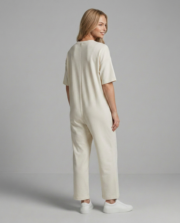 Nadine | Wide Leg Jumpsuit with Round Neck
