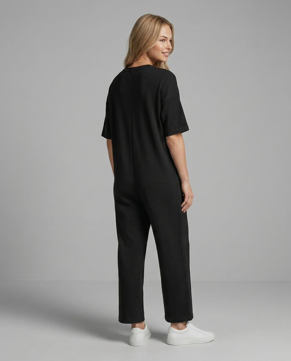 Nadine | Wide Leg Jumpsuit with Round Neck