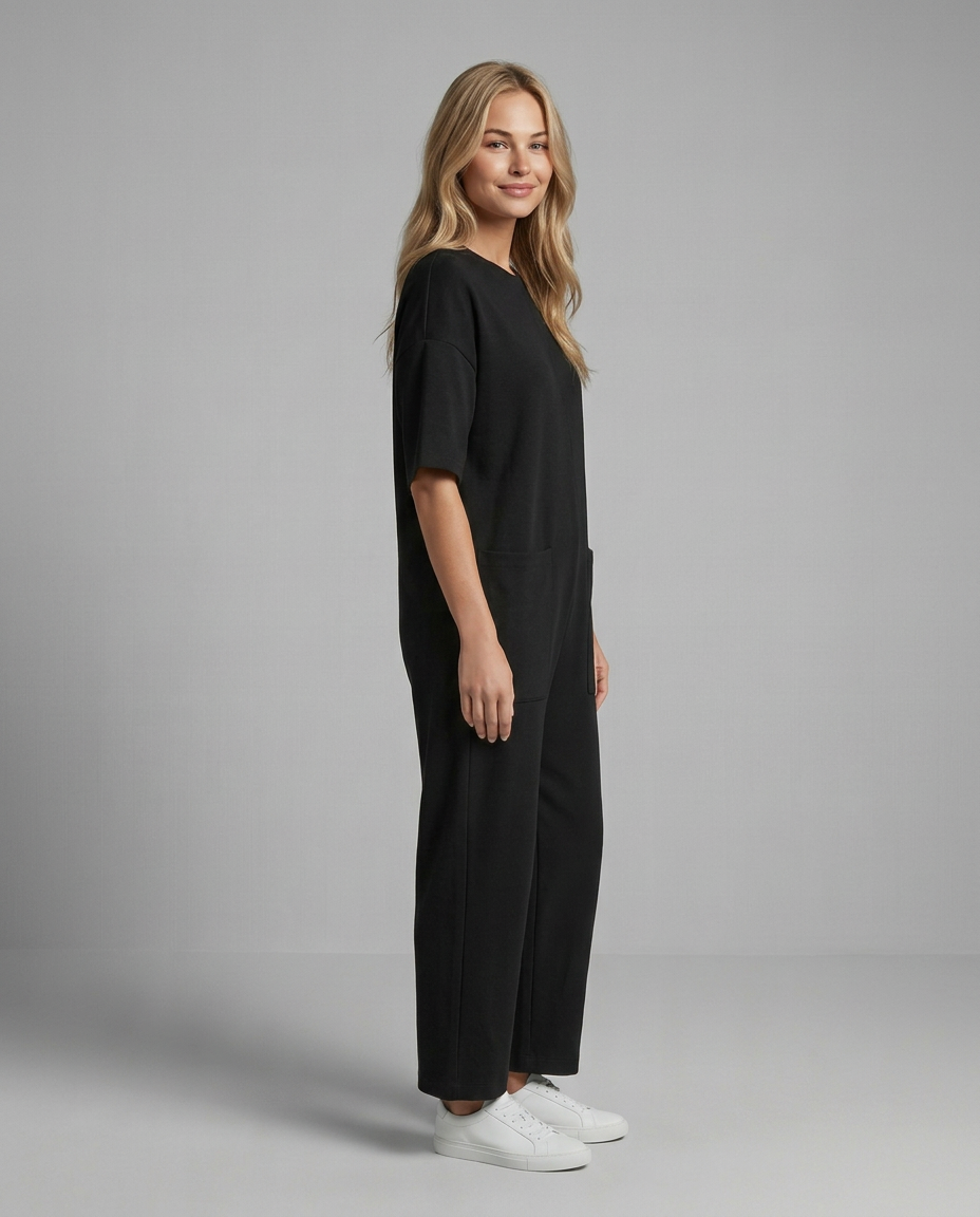 Nadine | Wide Leg Jumpsuit with Round Neck