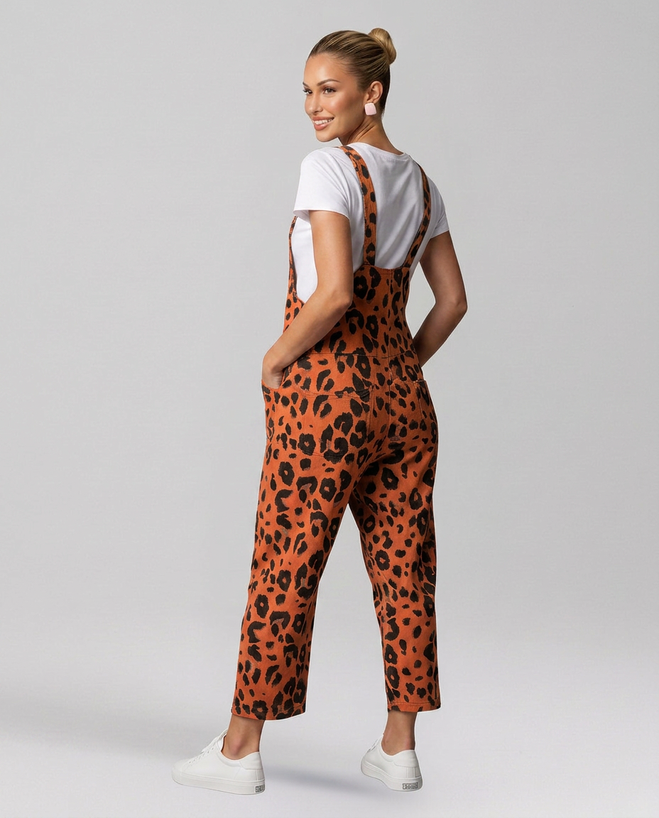 Angelica | Printed Jumpsuit with Scoop Neckline
