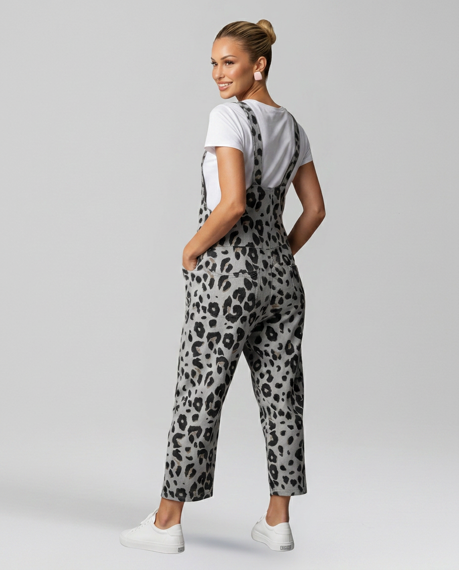 Angelica | Printed Jumpsuit with Scoop Neckline