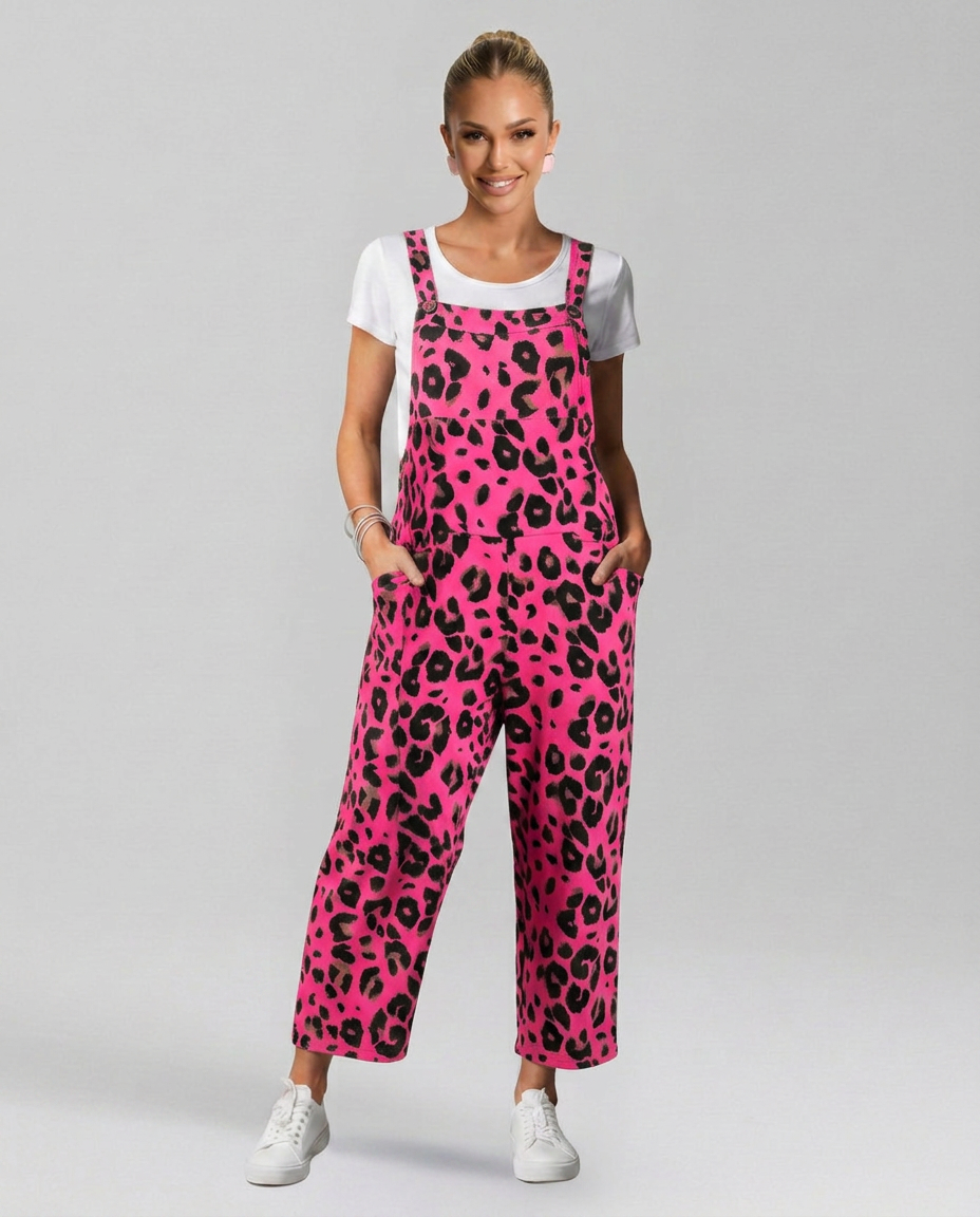 Angelica | Printed Jumpsuit with Scoop Neckline