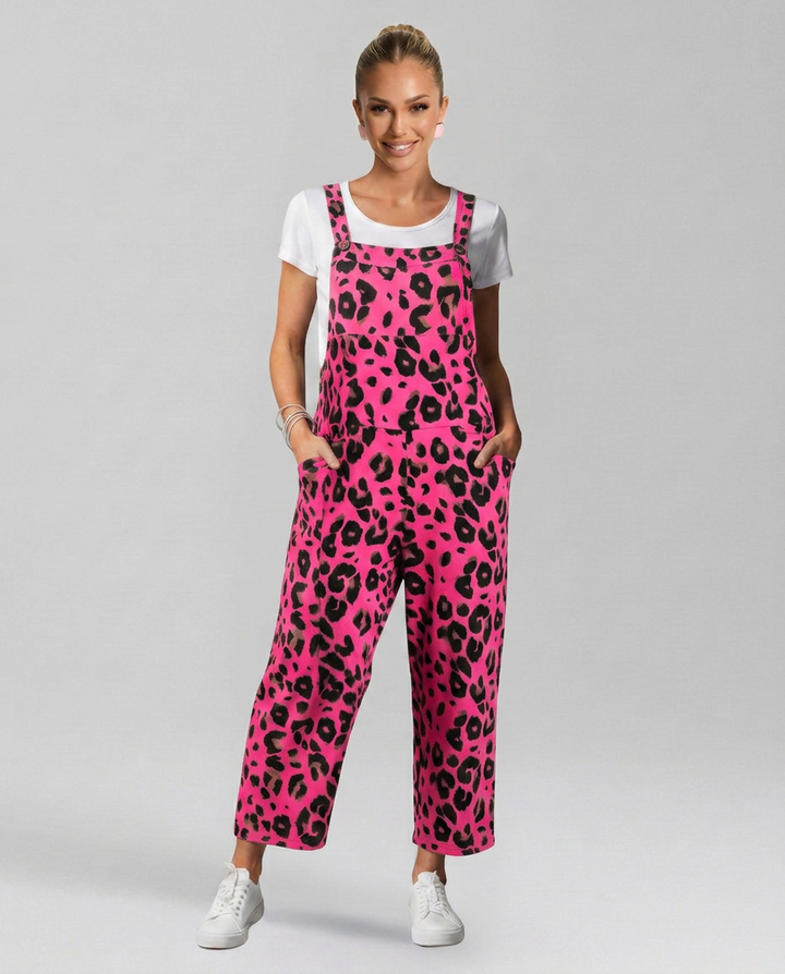 Angelica | Printed Jumpsuit with Scoop Neckline