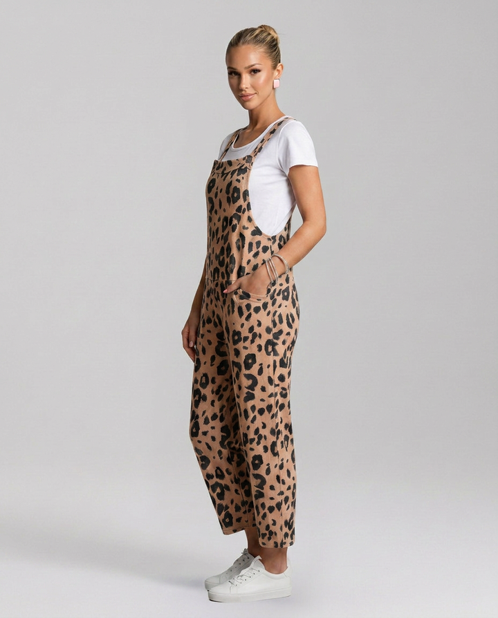 Angelica | Printed Jumpsuit with Scoop Neckline