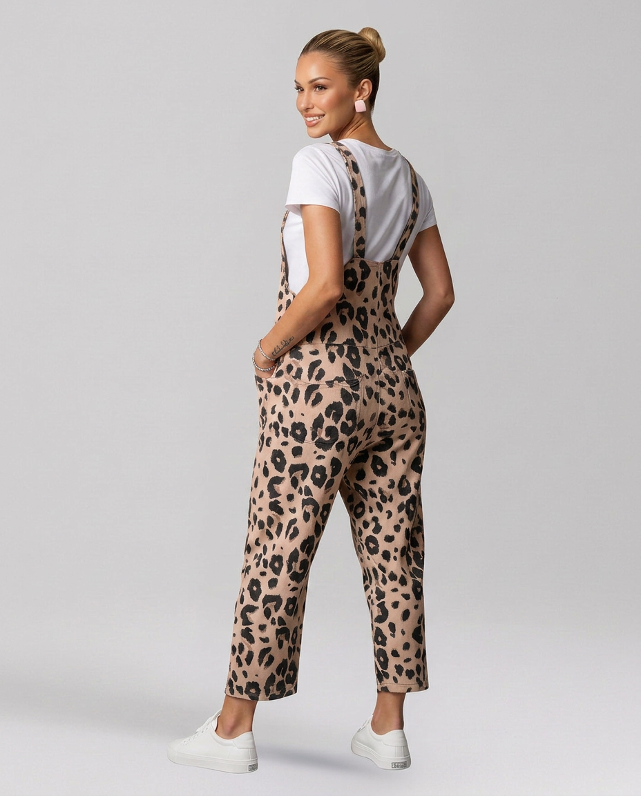 Angelica | Printed Jumpsuit with Scoop Neckline